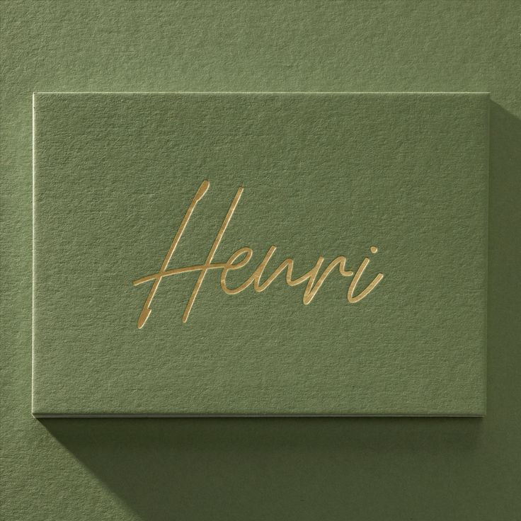 Embossed luxury visiting card design in Hyderabad by Creative Force